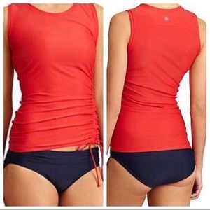 Athleta Scrunch Rash guard - swim top Sz Medium
